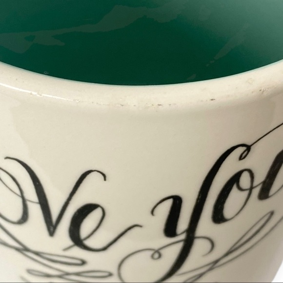 Love You More by Magenta Mug with Baby Blue Inside - Picture 5 of 5